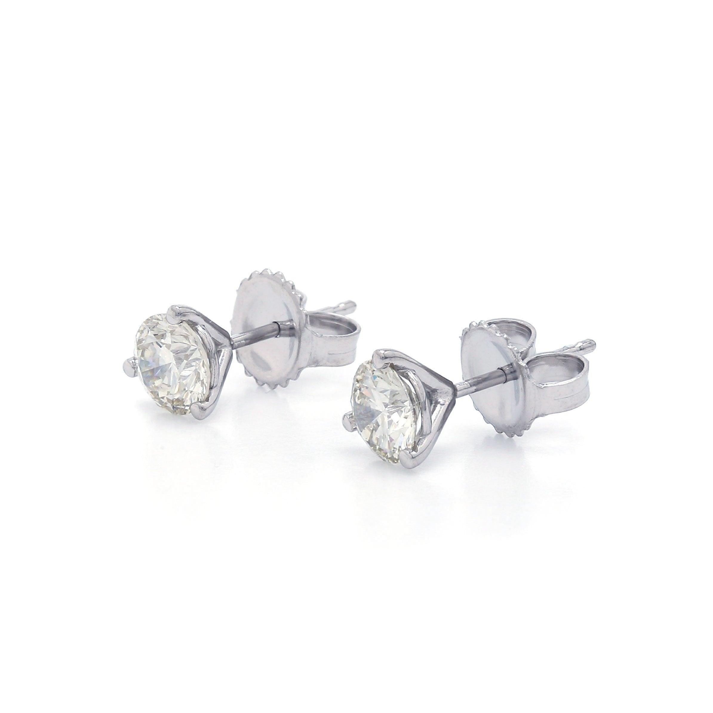Ethel Earrings 1 1/4 Ct. T.W. IGI Certified J-K - Earrings - gemstone - jewelry
