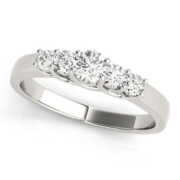 Familia 5 Stone Band 1.0Ctw - Ring - gemstone - jewelry