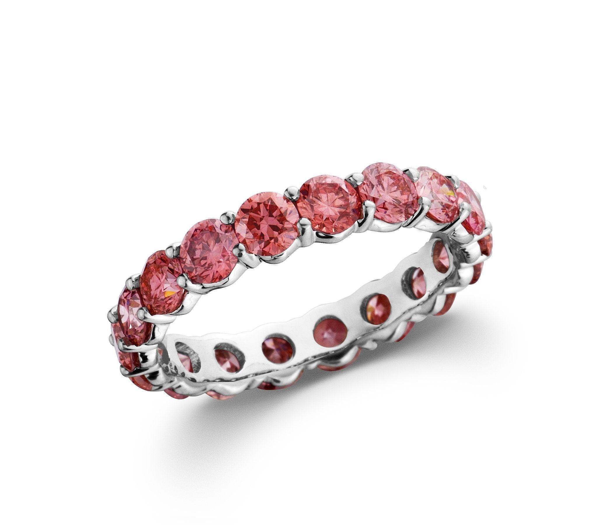 Ivory Ring - 2 1/2 Ct. T.W. Pink - Ring - gemstone - jewelry