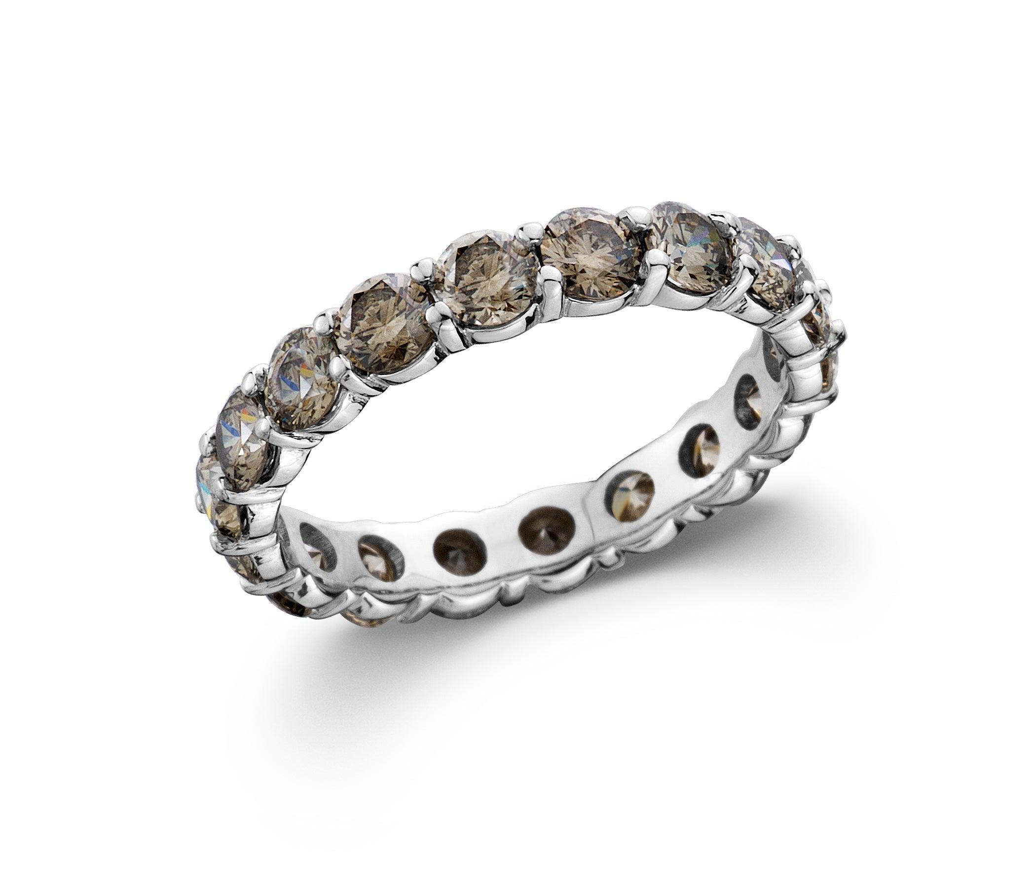 Ivory Ring - 2 1/2 Ct. T.W. Smoky - Ring - gemstone - jewelry