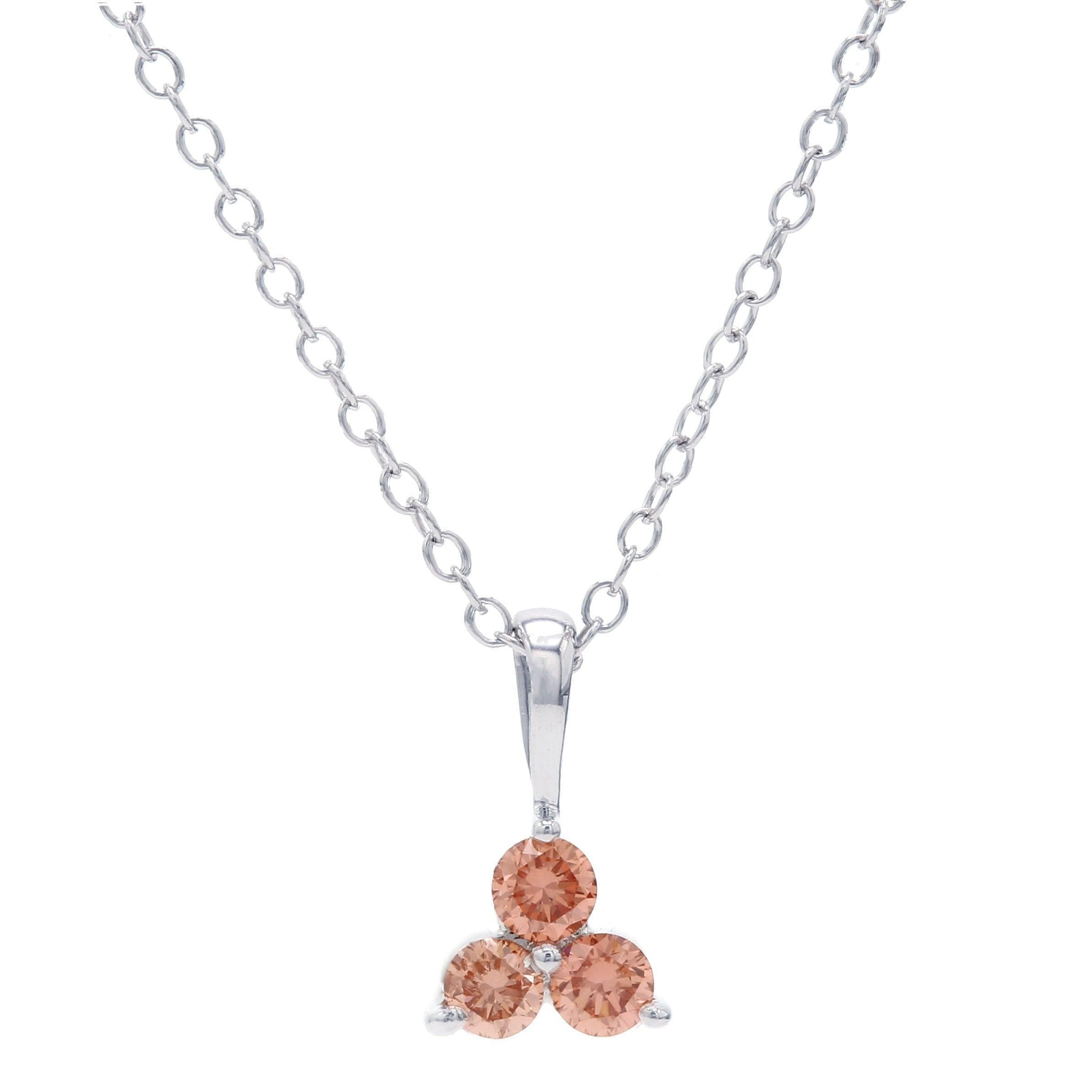 Kelsey Pendant - 1/4 Ct. T.W. Orange - Pendant - gemstone - jewelry