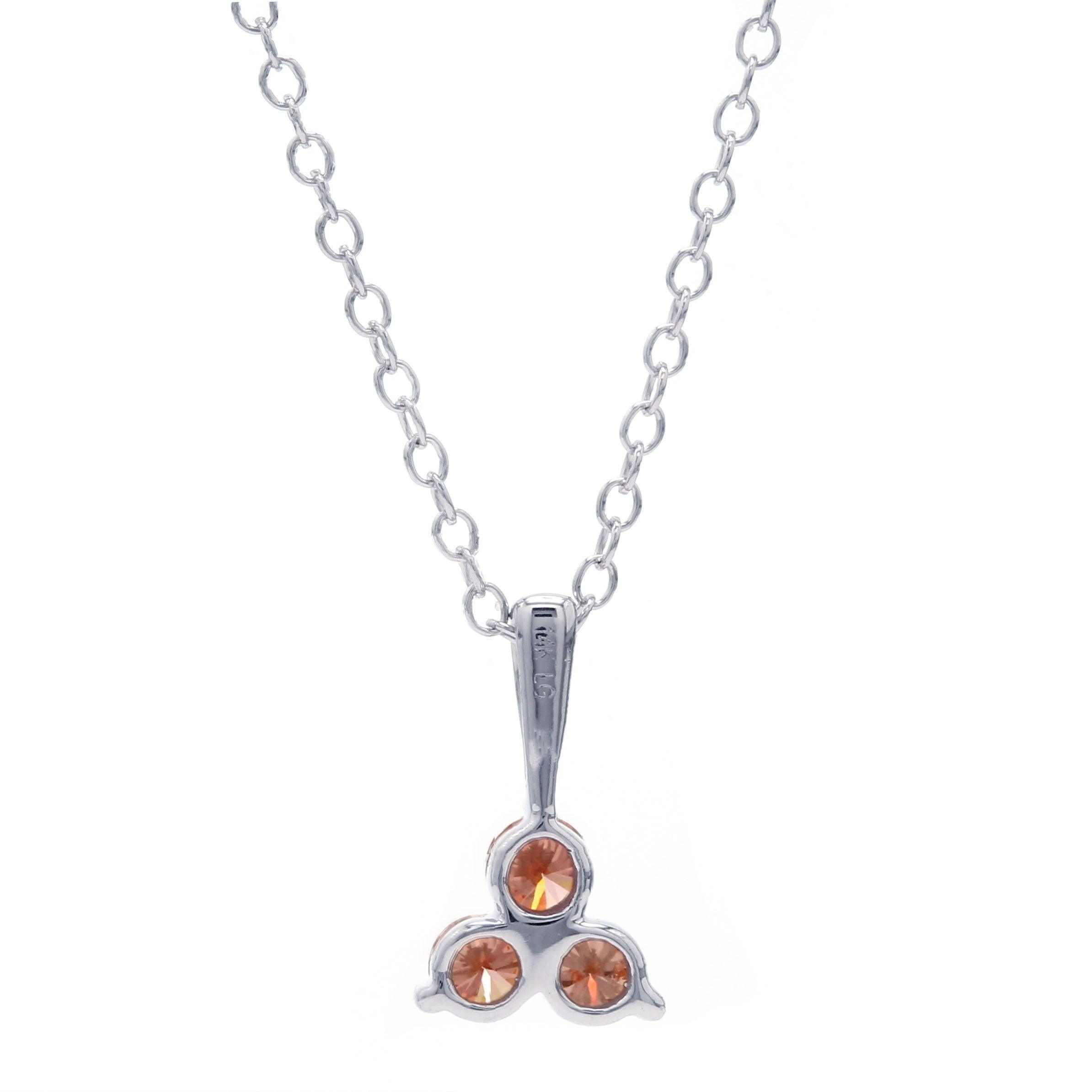 Kelsey Pendant - 1/4 Ct. T.W. Orange - Pendant - gemstone - jewelry