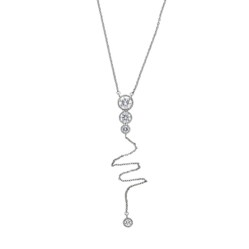 Lariat Necklace 1.0Ctw - Necklace - gemstone - jewelry