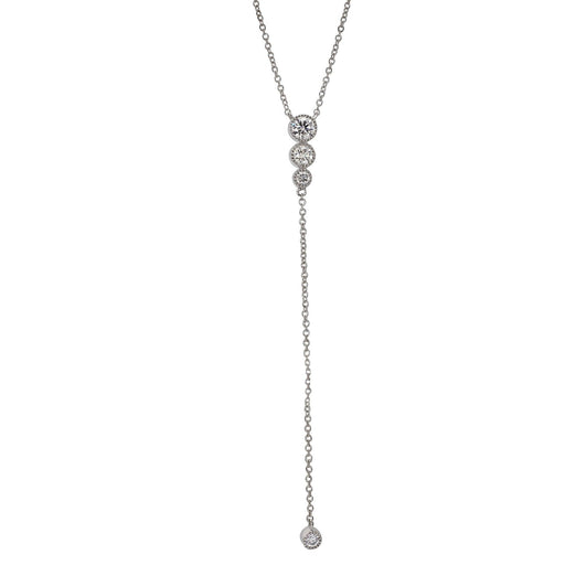 Lariat Necklace - 1/2 Ct. T.W. - Necklace - gemstone - jewelry
