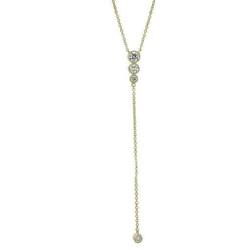 Lariat Necklace - 1/2 Ct. T.W. - Necklace - gemstone - jewelry