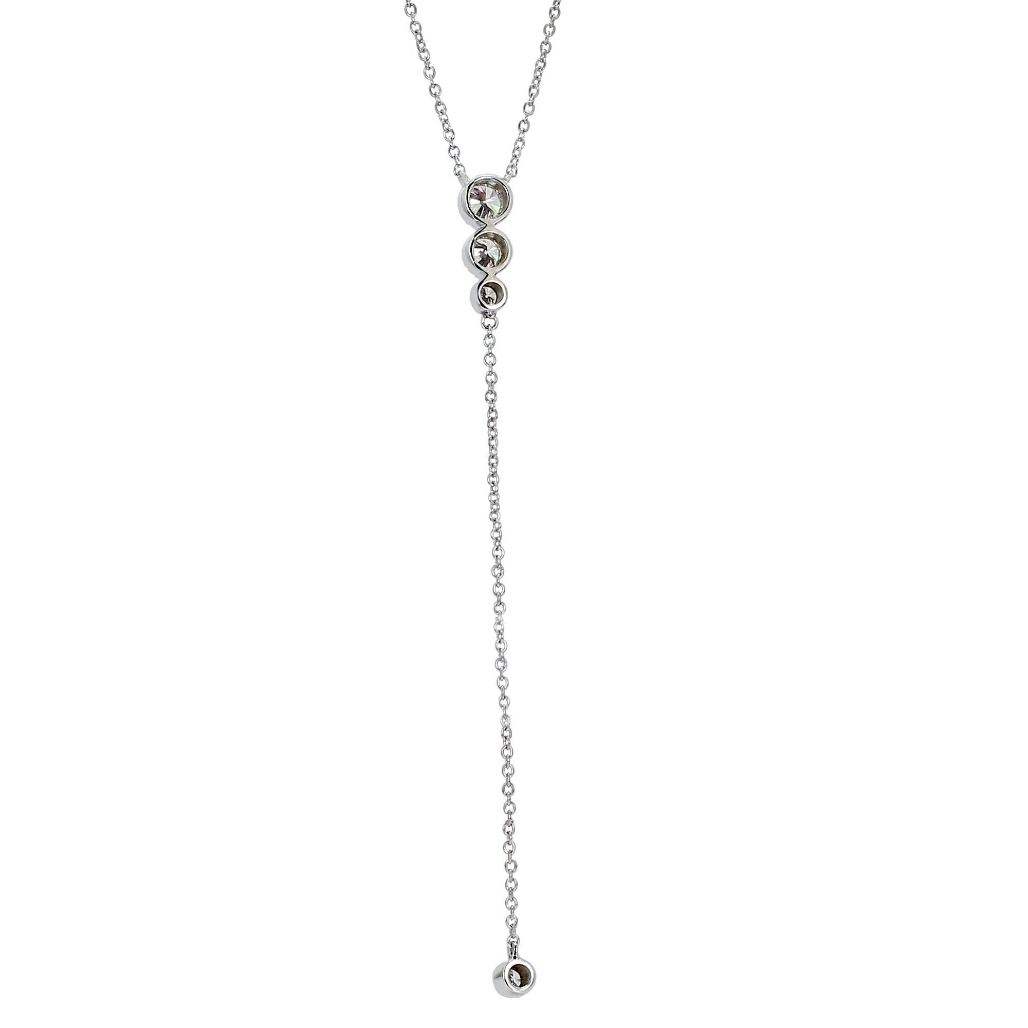 Lariat Necklace - 1/2 Ct. T.W. - Necklace - gemstone - jewelry
