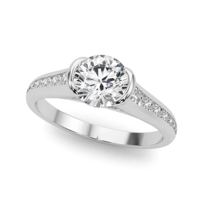 Lauren Half BezelÂ Setting - Settings - gemstone - jewelry