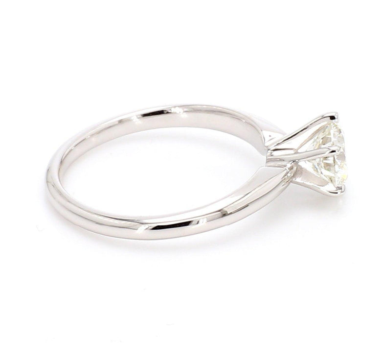 Art Deco 1/2 Carat Princess Cut Diamond Castle Engagement Ring in 18 K —  Antique Jewelry Mall