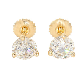 Martini Round Earrings 1.00 CTW. IGI Certified E-F VS - Earrings - gemstone - jewelry