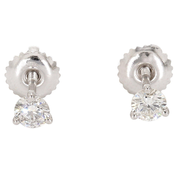 Martini Round Earrings 3/4 CTW. IGI Certified E-F VS - New World Diamonds - Earrings