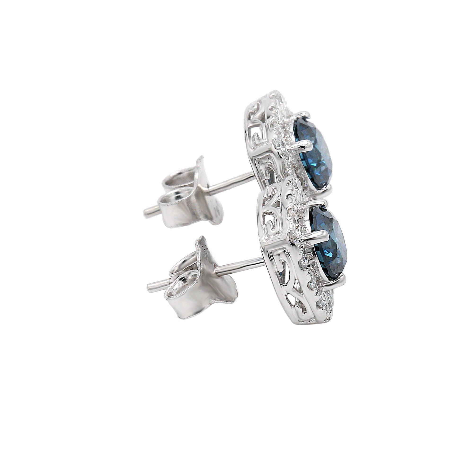 Nadia Earrings 2.00 Ct. T.W. - New World Diamonds - Earrings