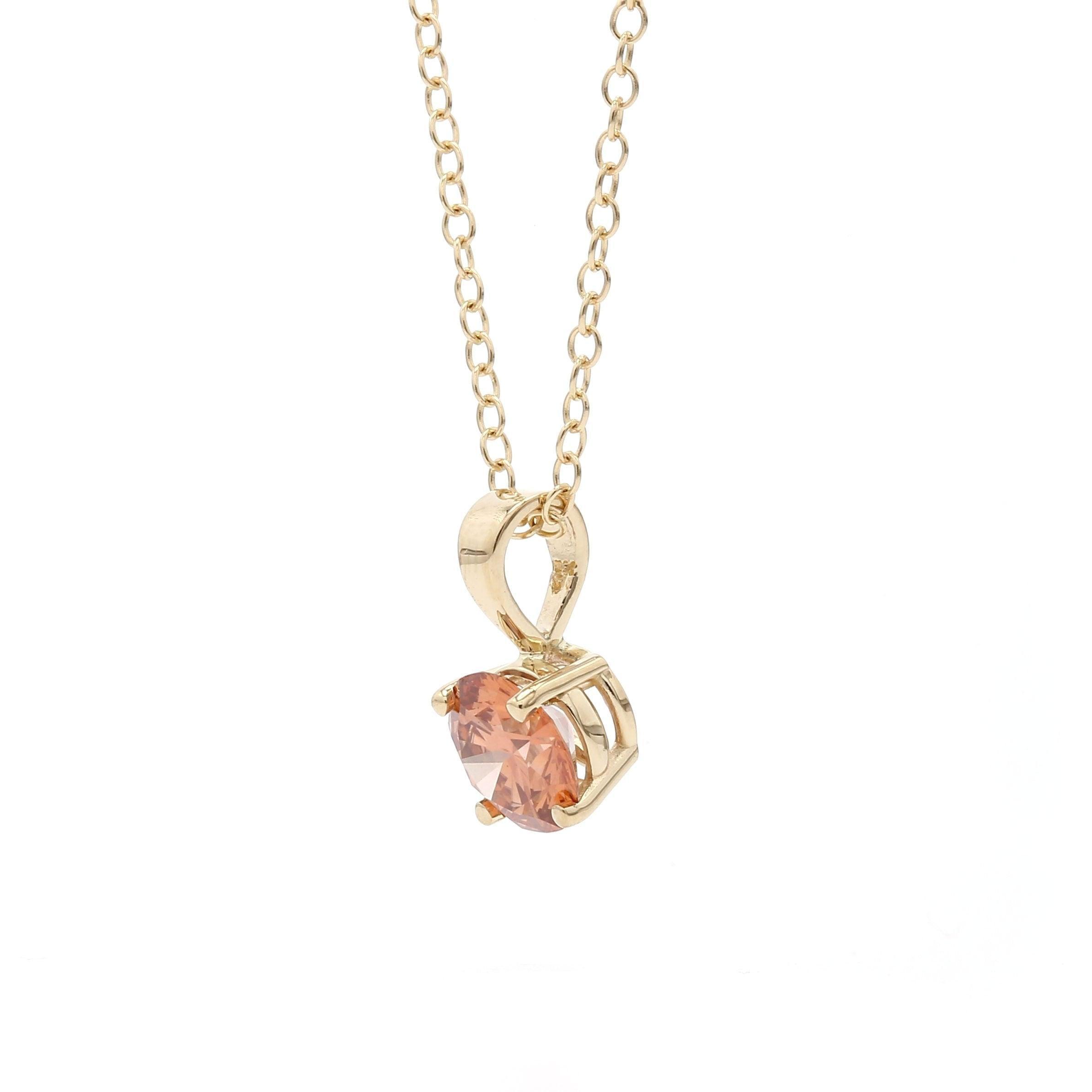 Patty Pendant - 3/4 Ctw. Orange - Pendant - gemstone - jewelry
