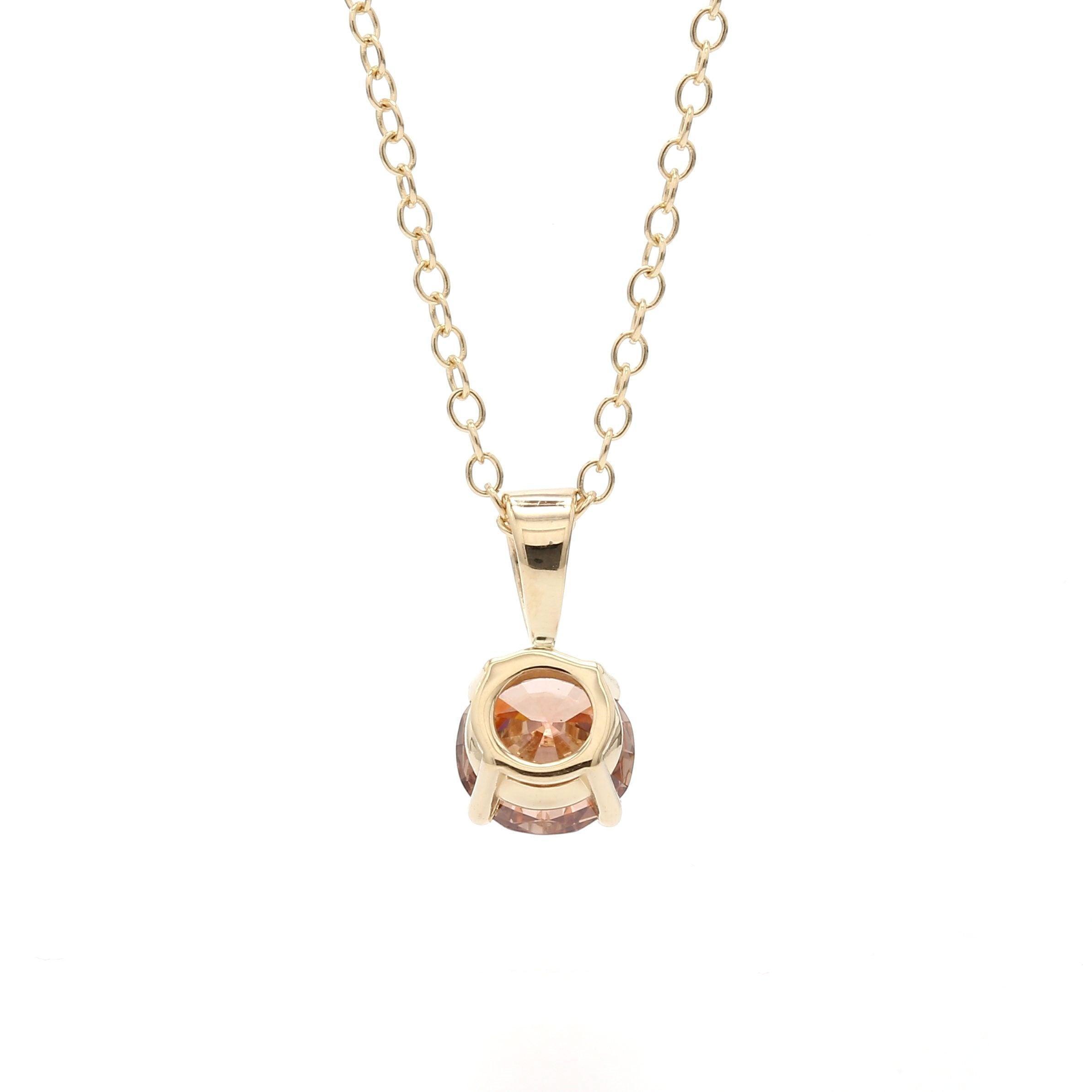 Patty Pendant - 3/4 Ctw. Orange - Pendant - gemstone - jewelry