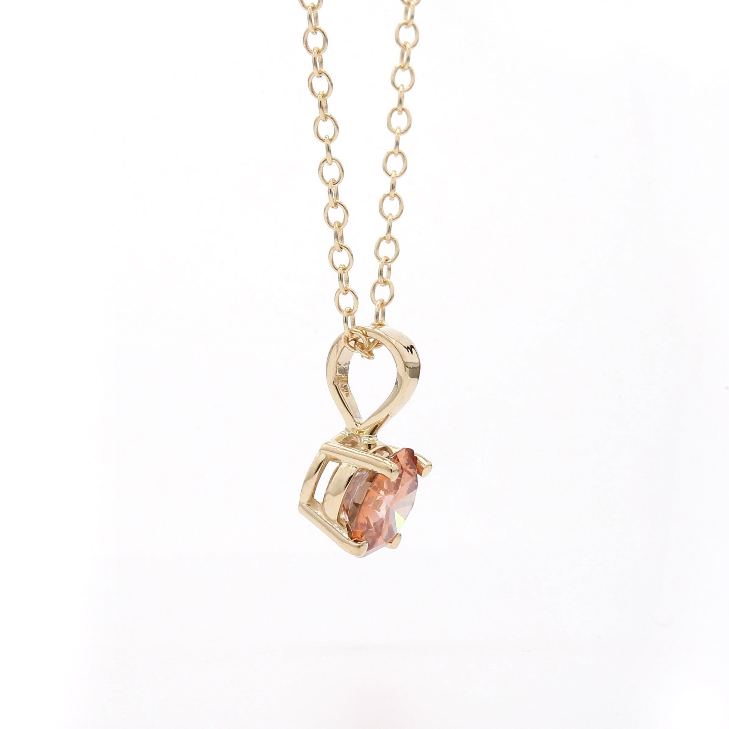 Patty Pendant - 3/4 Ctw. Orange - Pendant - gemstone - jewelry