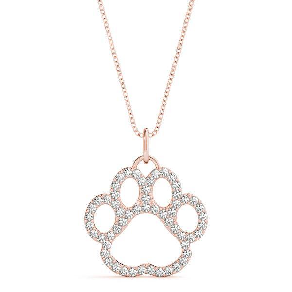 Paw Print Pendant 3/8Ctw - Pendant - gemstone - jewelry
