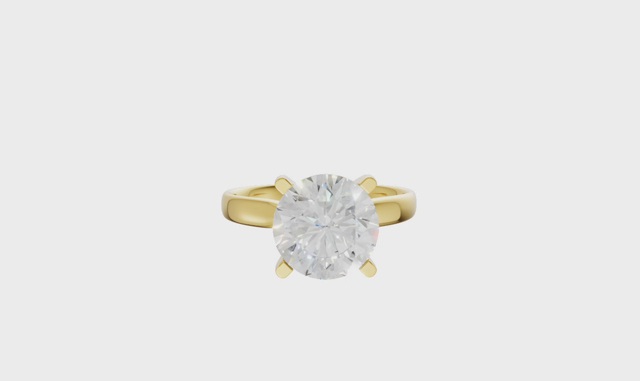 Round Solitaire Ring 3.0Ct