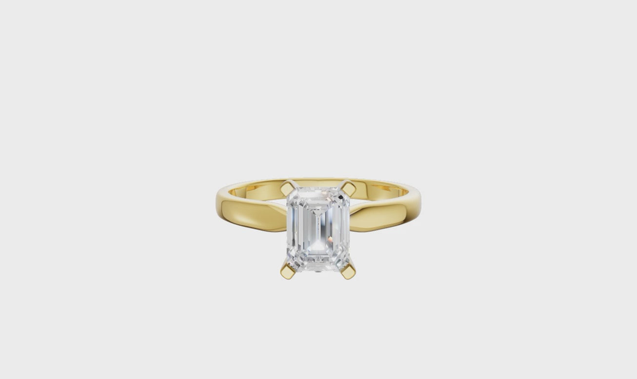 Radiant Cut Solitaire Ring 4.0Ct Certified