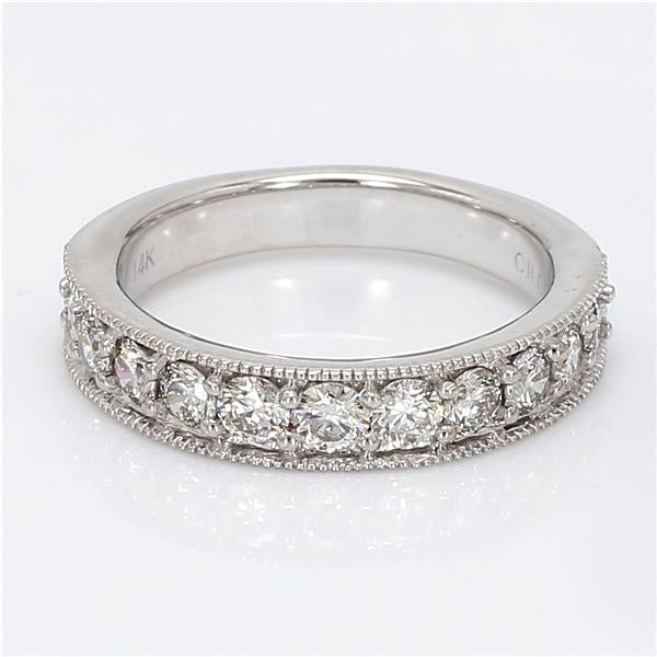 Pave Milgrain Band - 1.0Ctw