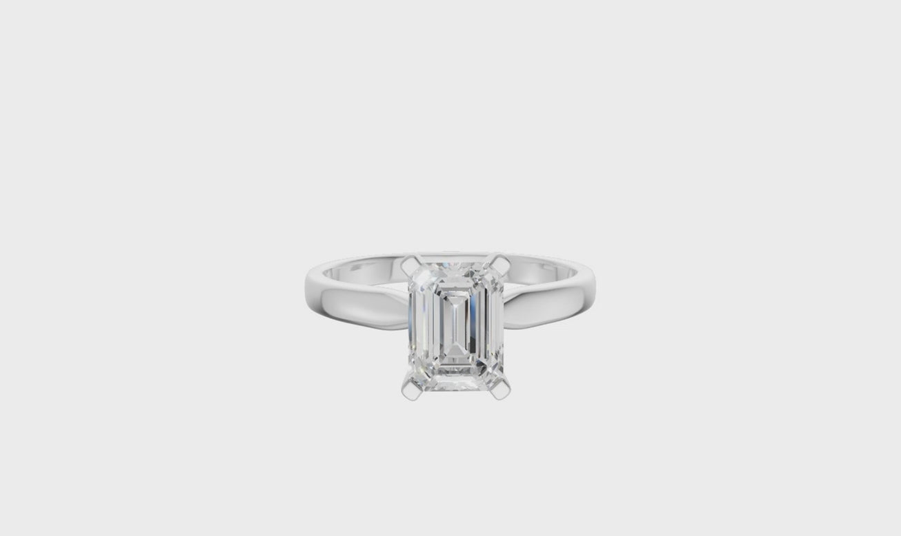 Radiant Cut Solitaire Ring 5.0Ct Certified