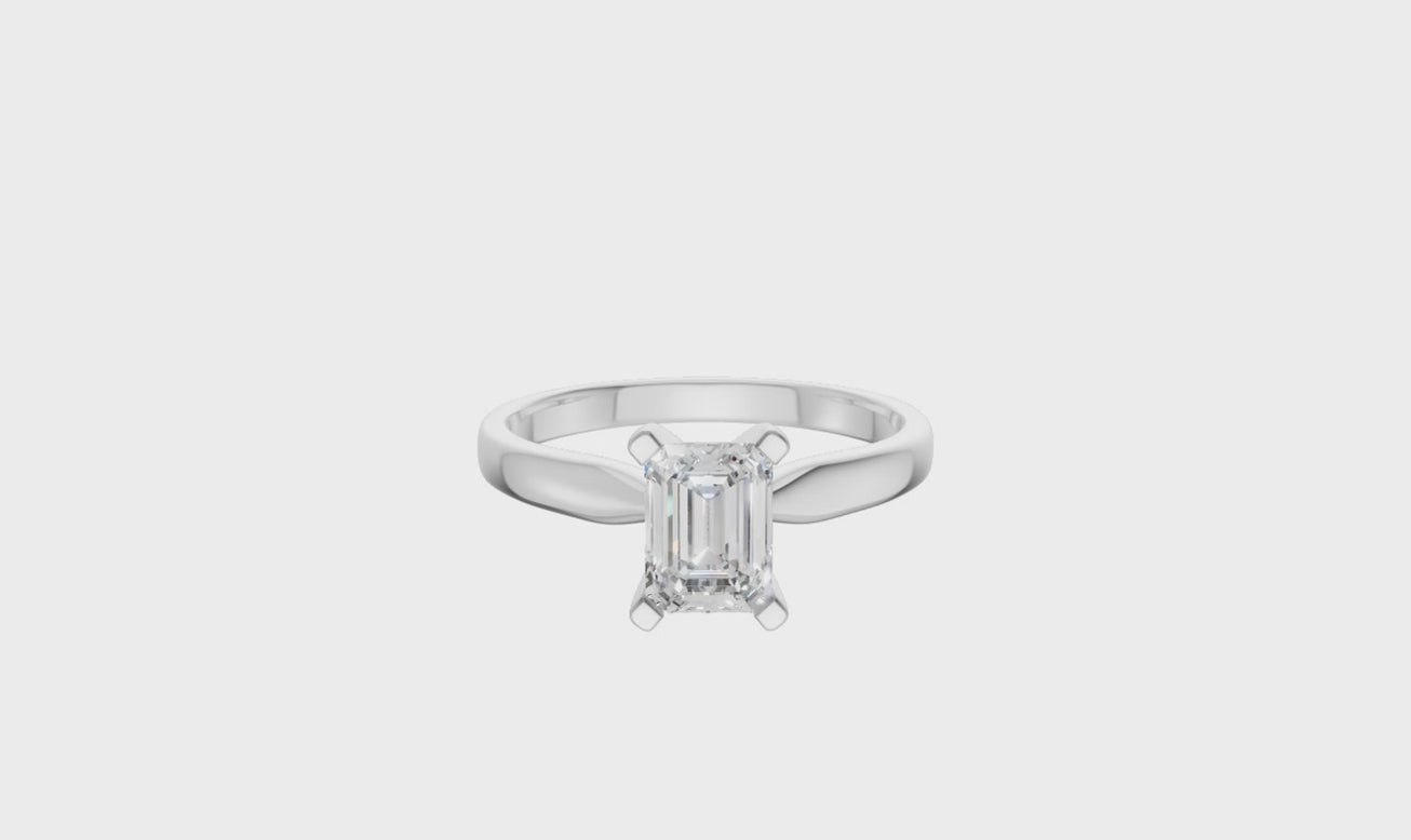 Radiant Cut Solitaire Ring 3.0Ct Certified