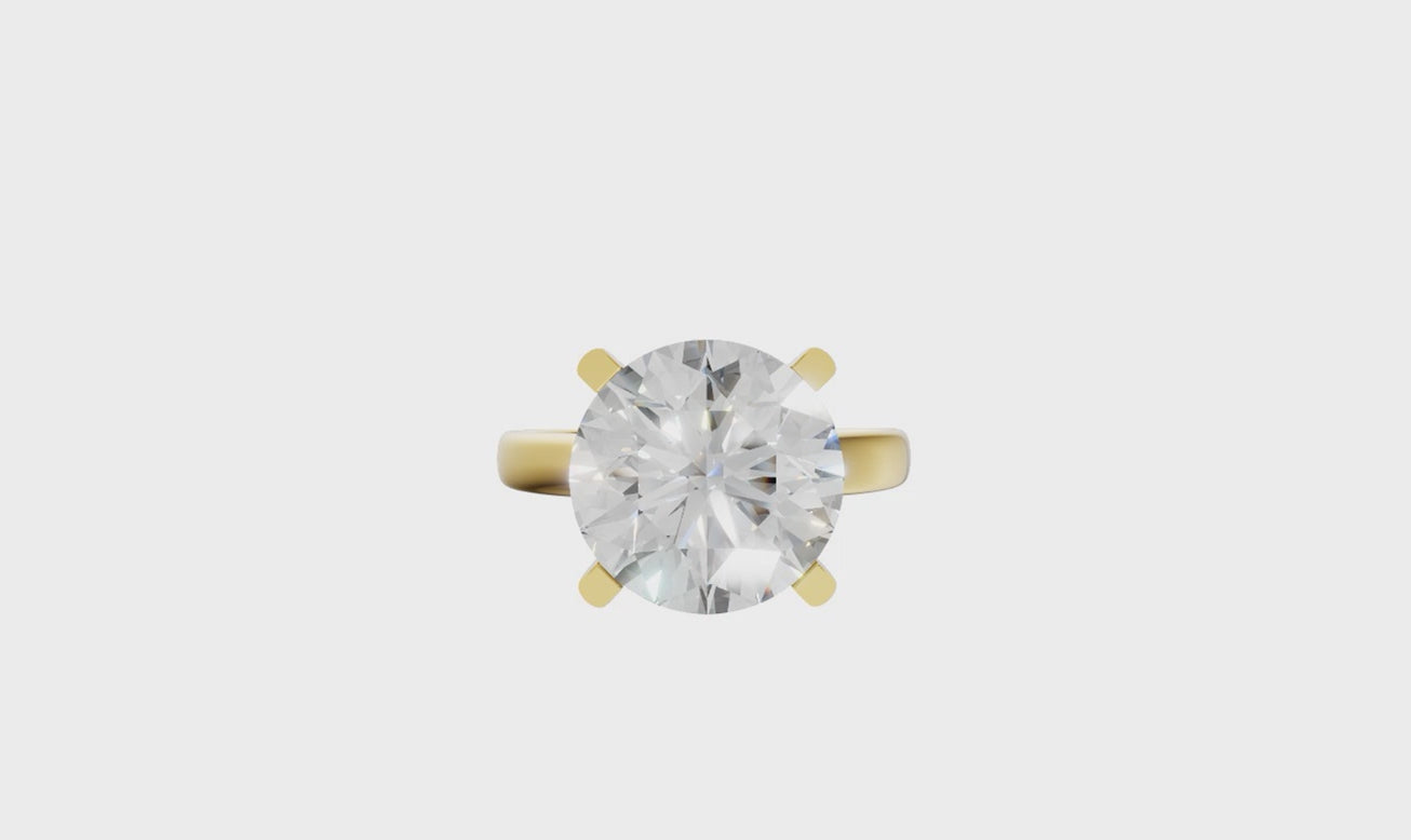 Round Solitaire Ring 5.0Ct