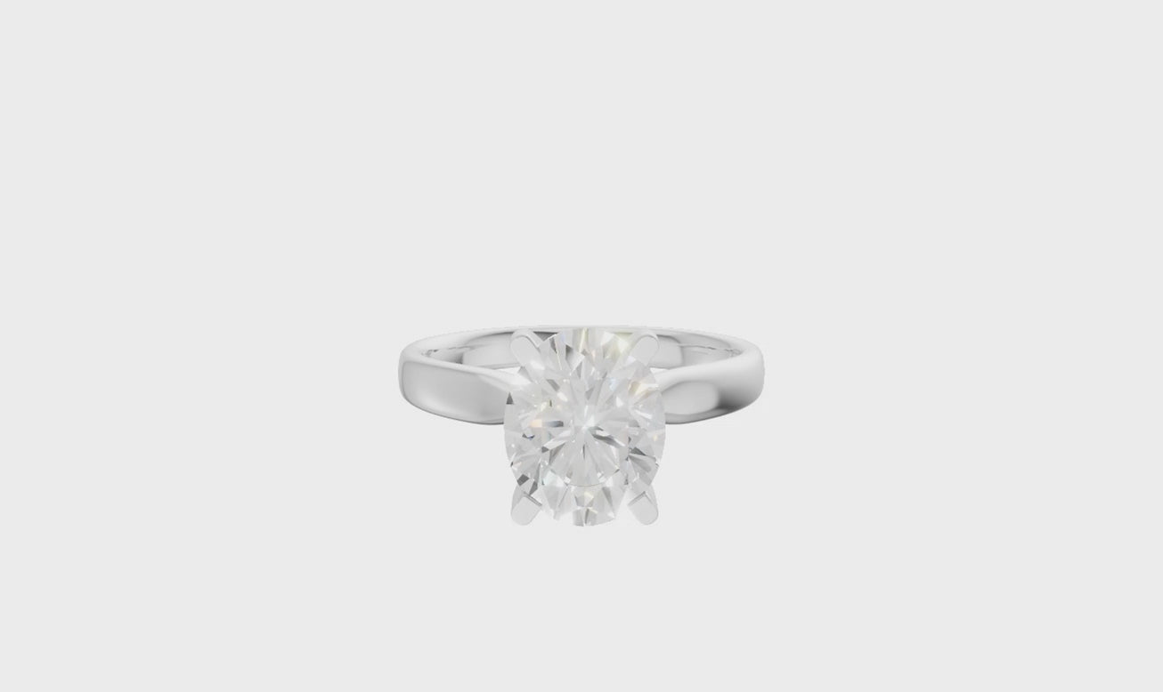 Oval Solitaire Ring 2.0Ct