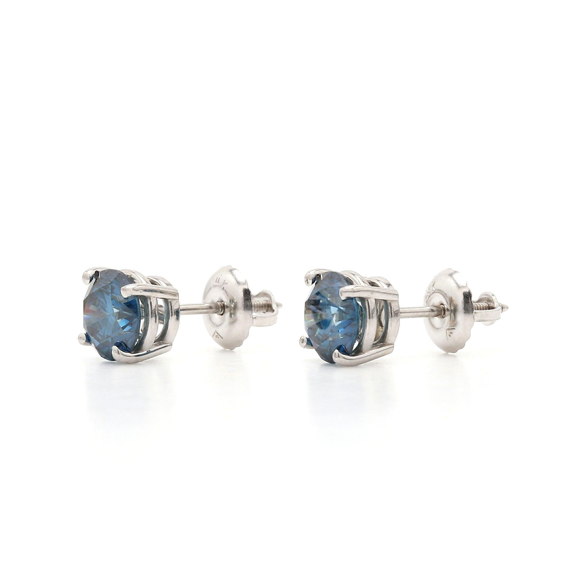 Rachel Earrings 1 1/2 Ct. T.W. IGI Certified - Earrings - gemstone - jewelry