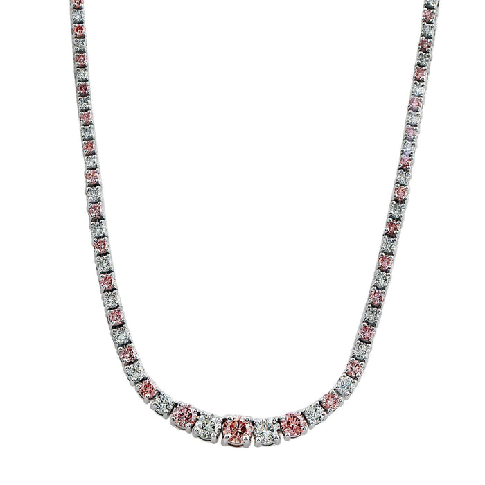 Sage Necklace - 10.0 Ctw. Pink - New World Diamonds - Necklace
