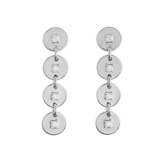 Crisscross Solitaire Earrings 2/5Ctw
