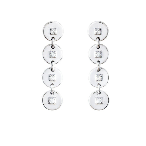 Crisscross Solitaire Earrings 2/5Ctw