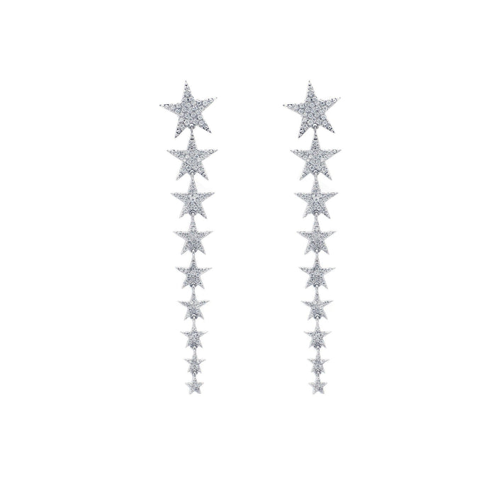 Star Earrings 1.00 Ct. T.W. - New World Diamonds - Earrings