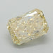 Loose 1.04 Carat Fancy Yellow VS2 GCAL Certified Lab Grown Radiant Diamonds