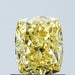Loose 1.04 Carat Vivid Yellow VVS2 IGI Certified Lab Grown Cushion Diamonds