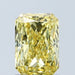Loose 1.57 Carat Vivid Yellow VS1 IGI Certified Lab Grown Radiant Diamonds
