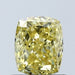 Loose 1.06 Carat Vivid Yellow VS2 IGI Certified Lab Grown Cushion Diamonds