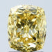Loose 2.08 Carat Vivid Yellow VS2 IGI Certified Lab Grown Cushion Diamonds