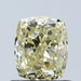 Loose 1.02 Carat Fancy Yellow VS1 IGI Certified Lab Grown Cushion Diamonds