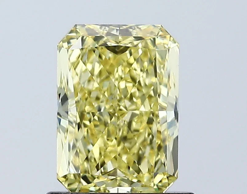 Loose 1.04 Carat Vivid Yellow VVS2 IGI Certified Lab Grown Radiant Diamonds