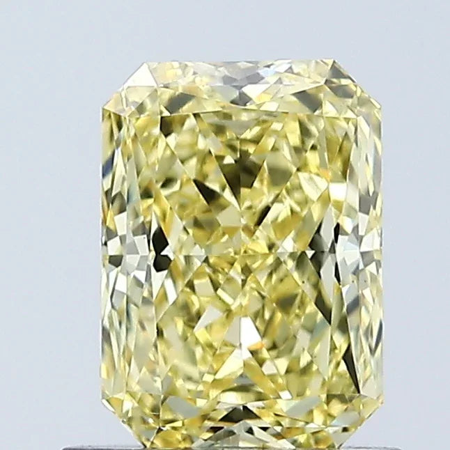 Loose 1.08 Carat Intense Yellow VS1 IGI Certified Lab Grown Radiant Diamonds