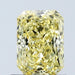 Loose 1.08 Carat Intense Yellow VS1 IGI Certified Lab Grown Radiant Diamonds