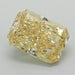 Loose 1.04 Carat Intense Yellow SI1 GCAL Certified Lab Grown Radiant Diamonds