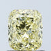 Loose 1.04 Carat Intense Yellow VS1 IGI Certified Lab Grown Cushion Diamonds