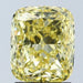Loose 2.08 Carat Vivid Yellow VVS2 IGI Certified Lab Grown Cushion Diamonds