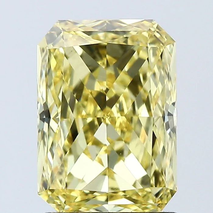 Loose 2.03 Carat Vivid Yellow VS1 IGI Certified Lab Grown Radiant Diamonds