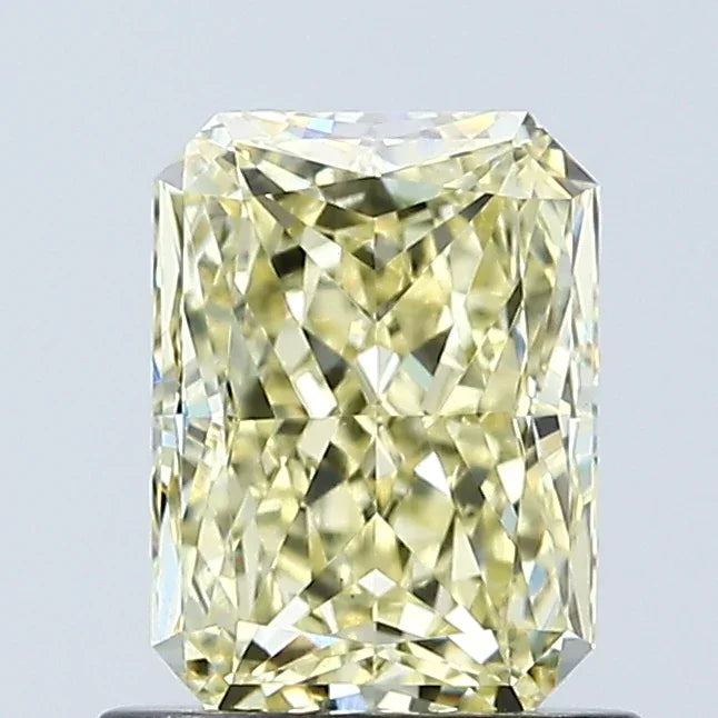 Loose 1.05 Carat Fancy Yellow VS1 IGI Certified Lab Grown Radiant Diamonds