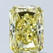 Loose 1.08 Carat Vivid Yellow VS1 IGI Certified Lab Grown Radiant Diamonds
