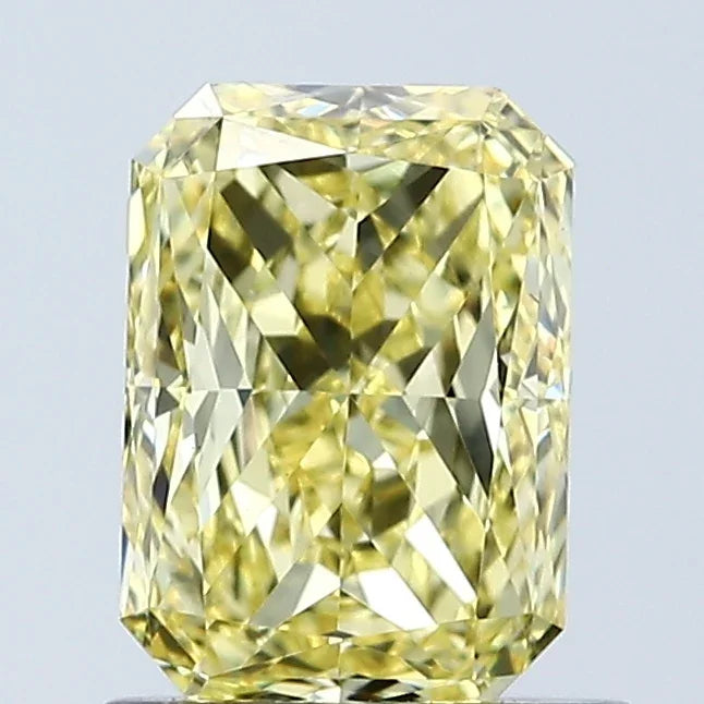 Loose 1.08 Carat Vivid Yellow VVS2 IGI Certified Lab Grown Radiant Diamonds
