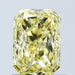 Loose 1.08 Carat Vivid Yellow VVS2 IGI Certified Lab Grown Radiant Diamonds