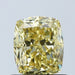 Loose 1.03 Carat Vivid Yellow VVS2 IGI Certified Lab Grown Cushion Diamonds