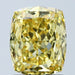 Loose 2.03 Carat Vivid Yellow VVS2 IGI Certified Lab Grown Cushion Diamonds